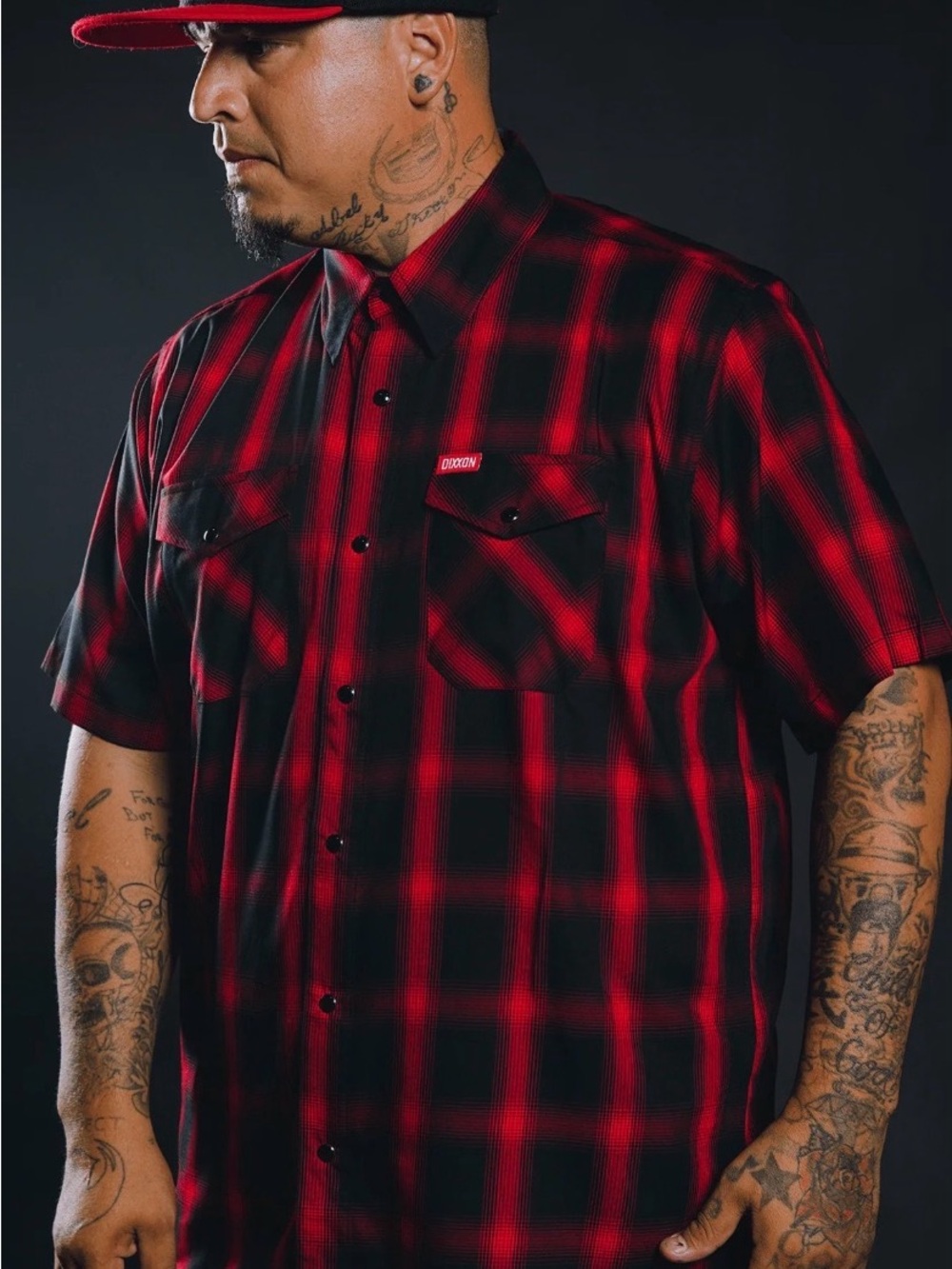 Dixxon Formula Y Function Men’s Plaid Snap Shirt Bamboo Blend Short Sleeve